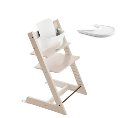 pack silla tripp trapp baby set bandeja whitewash