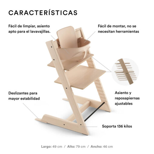 pack silla Tripp Trapp y Babyset 2 características