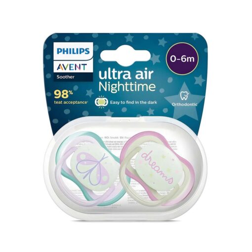 chupete ultra air night 0 6 meses Avent SCF376 19 le