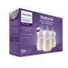 mamadera natural response pack 3 und 260ml traslucida Avent