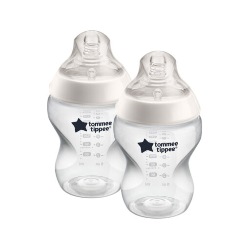 Pack 2x mamaderas anticólico 260ml neutro flujo lento Tommee Tippee